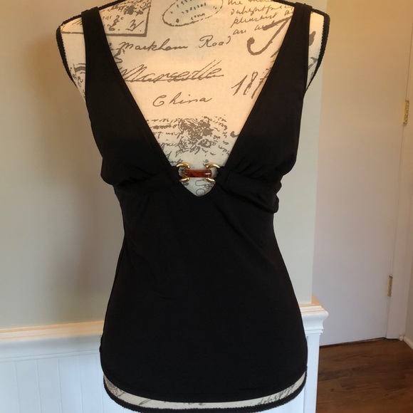 J. Crew Other - J. Crew black tankini top size Medium